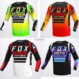 T-shirt masculin 2023 Nouveau style Racing Downhill Jersey Mountain Bike Motorcycle Cycling Crossmax Ciclismo Vêtements pour hommes MTB Jersey MX Hpit Fox DH