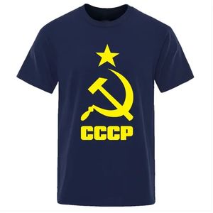 T-shirt masculin 2024 Nouveau CCCP Russe Russe et femme Soviétique Moscou Bully Sports Houstable Top respirant