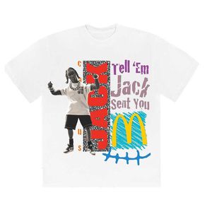 T-shirt pour hommes 24ss Designer T-shirt pour hommes et femmes Co marque Hambourg et frites Rap Hip Hop Style Hip Hop Fashion T-shirt