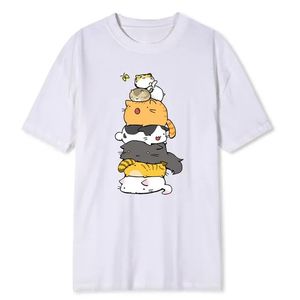 Heren T-shirt Cartoon Print Cat Scratch Butterfly Patroon heren en dames mode casual zomer nieuwe streetwear los ademende top