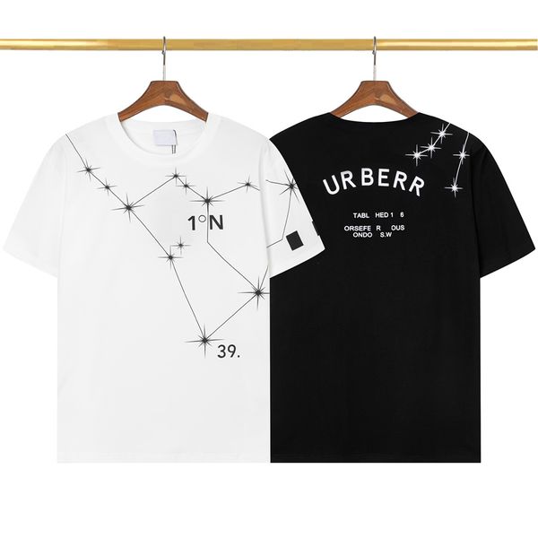 Camiseta para hombre Diseñador Negro Blanco 100% algodón Transpirable Antiarrugas Estampado de letras Hombres Moda Camiseta Casual Verano Ropa de manga corta
