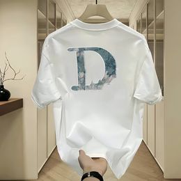 Heren T-shirt Designer merk D korte mouwen R T-shirt pullover Pure katoen Warm los ademende modieuze mannelijke mannen en vrouwen