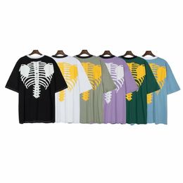 Heren t-shirt ontwerper Oversized skelet bedrukt shirt heren en dames losse casual casual korte mouwen t-shirt Kapital top