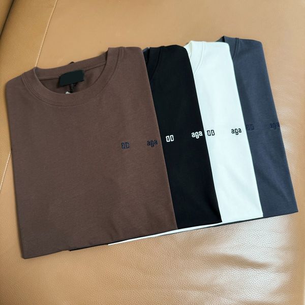 Diseñador de camisetas para hombres Paris Letter Tendencia de impresión Diseño Summer Daily New Men's Camiseta Ally Cotton Loose Casual Aga