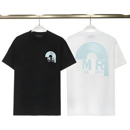 Camiseta para hombre, camiseta polo de diseñador, camiseta deportiva con estampado de letras, jersey informal en blanco y negro, camiseta de color sólido, algodón, verano para hombre S-3XL