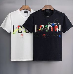 T-shirt homme chemise design coton T-shirt col rond printemps et été haut style ample motif personnalisé manches courtes e12