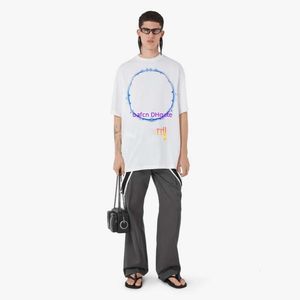 T-shirt pour hommes T-shirt de créateur T-shirt de luxe T-shirt Paris Mode Femme Manches courtes Casual Top en coton Mod Portrait Bannière Logo lumineux Motif T-shirt en coton 3002