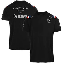 Camiseta masculina Fashion Aston Martin 2023 F1 Team T Shirt Driver de carreras españolas Fernando Alonso 14 y Pastor 18 TEE de gran tamaño