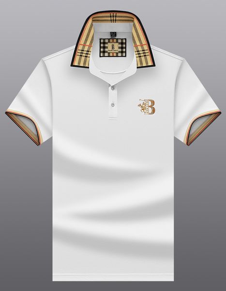 T-shirt pour hommes créateur de mode polo en coton de luxe revers chemises à manches courtes lettre TB hommes d'affaires brodés T-shirts grand T-shirt