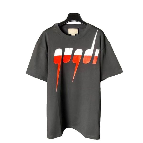 Camiseta de hombre Carta de moda Casual Verano Camiseta de manga corta para hombre Ropa de mujer Tamaño asiático S-XXXXXL