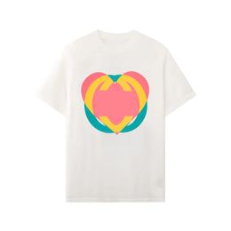 Camiseta para hombres Love Heart Printing Diseñador Camiseta Men y mujeres Parejas Estilo clásico Topas de manga corta suelta