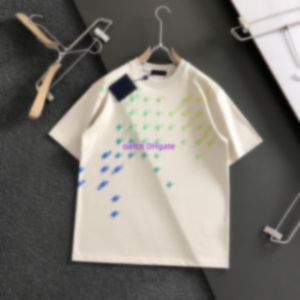 T-shirt pour hommes, T-shirt de créateur de chemise pour hommes, vêtements de luxe, loisirs d'été respirant coloré fluorescent vieillissement dégradé imprimé manteau, T-shirt à manches courtes