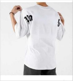 T-shirt pour hommes Palms Angels City Designer Limited Limited Ink Jet Graffiti Letter Imprimée des hommes et des femmes à manches courtes à manches courtes Casual Wear G3