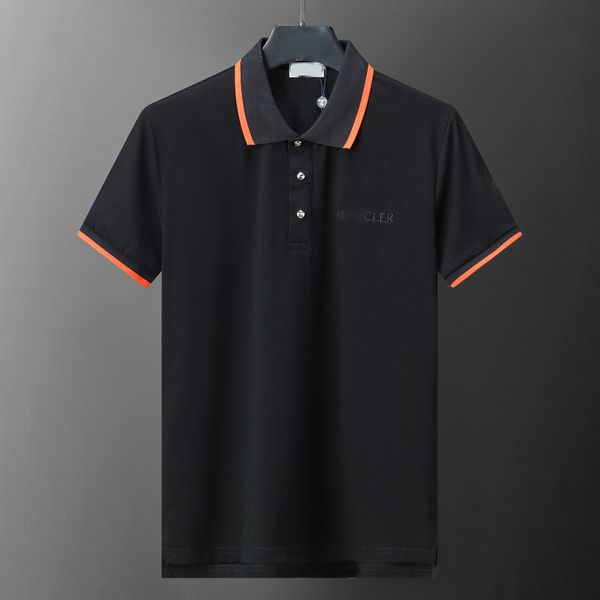 Camiseta para hombre Polo Diseñador de lujo 2024 Camiseta para hombre Monograma de verano para mujer Estampado de moda Palma Transpirable Top Solapa Polo Camisa Tamaño asiático M-3XL