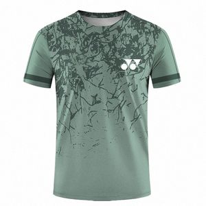 T-shirt pour hommes, séchage rapide, impression 3D, vêtements de Sport, de Tennis, uniformes de badmint, T-shirt d'entraînement pour femmes, hauts pour hommes, D68E #