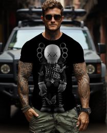 T-shirt pour hommes motif de robot haut de gamme