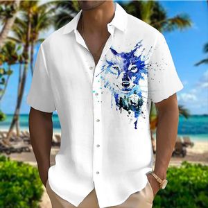 Heren T-shirt Korte mouw button-down shirt Zacht en comfortabel HD-patroon Nieuw 2024 Heren Hawaiiaanse plus-maat