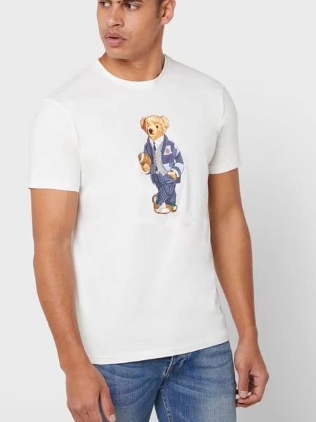 Camiseta para hombre Polos de manga corta Camisa de diseñador Tendencia Cuello redondo para hombre Estampado de manga corta Verano 2023 Nueva moda casual juvenil de alta gama 100% algodón S-2XL