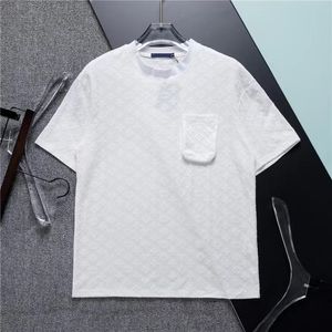 T-shirt homme, pull col rond manches courtes, conçu par le designer parisien en 2023, lettres Emed, manches imprimées, vêtements cousus, femme