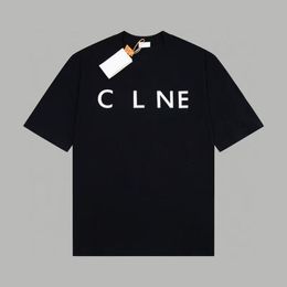 T-shirt masculin T-shirt à manches courtes Summer Unisexe Grand logo C-Letter imprimé TRENDY INS TOP VOLOBIL