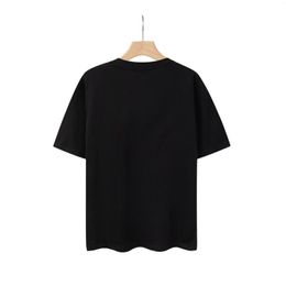 Camisetas para hombre 03-2023, camiseta clásica de algodón con cuello redondo, holgada, ajustada, a la moda, informal, versátil, para hombres y mujeres, mismo estilo