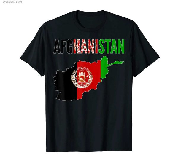 T-shirts masculins 100% coton Afghan Afghanistan Country Map Flag T-shirt Men Femmes Unisexe T-shirts Taille S-6XL L240304