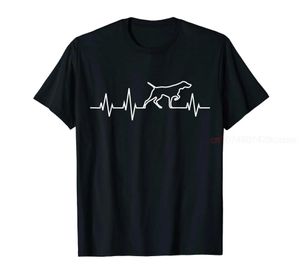 T-shirts voor heren 100% katoen Duits Korte Haar Pointer Dog Heartbeat GSP Variety Lover T-Shirt Mens Unisex Size S-6XL Q240515