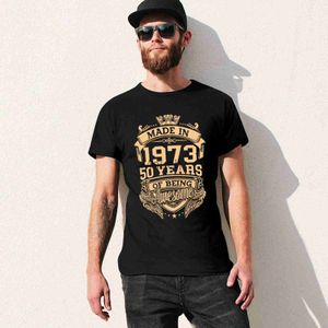 T-shirts pour hommes 100 coton fabriqué en 1973 50 ans d'être esome 50 Birday nouveauté pour hommes TShirt Tee Streetwear femmes Casual Harajuku J230625