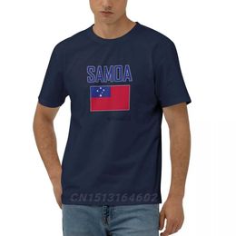 T-shirts pour hommes 100% coton Drapeau SAMOA avec lettre Design T-shirts à manches courtes Hommes Femmes Vêtements unisexes T-shirts Tops Tees 5XL