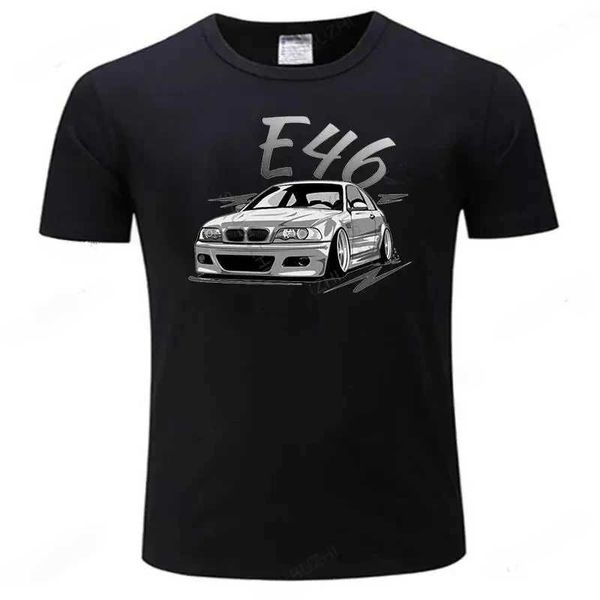 T-shirts masculins 100% coton T-shirt pour hommes Vêtements de luxe O-cou t-shirts chauds Vente Allemagne Classic Legend Car E46 E60 E61 Tops Plus Taille Teeshirt J240522