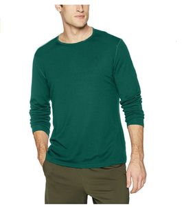 T-shirts pour hommes 100% laine mérinos couche de base hommes chemise en laine mérinos sous-vêtements mérinos laine haut thermique sous-vêtements chaud évacuation respirant anti-odeur 230327