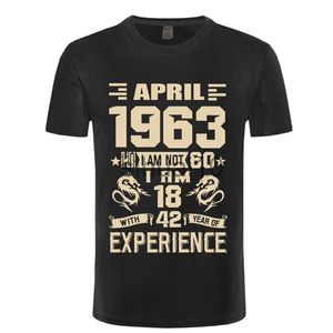 T-shirts pour hommes 1963 NOUVEAU janvier février mars avril mai juin juillet août septembre T-shirt imprimé décontracté ANNÉES chemise à manches courtes pour hommes J230731