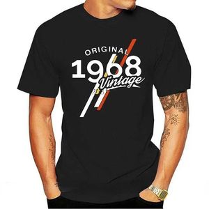 T-shirts voor heren 1968 Classic 50 jaar oud verjaardag t-shirt mannen 50e vaderdag aanwezig comfortabel ademende T-shirt T240425