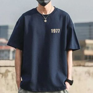 T-shirts masculins 1977 T-shirt pour hommes 100% coton pur rétro à manches courtes 260g de haute qualité imprime femme livraison gratuite Q240514