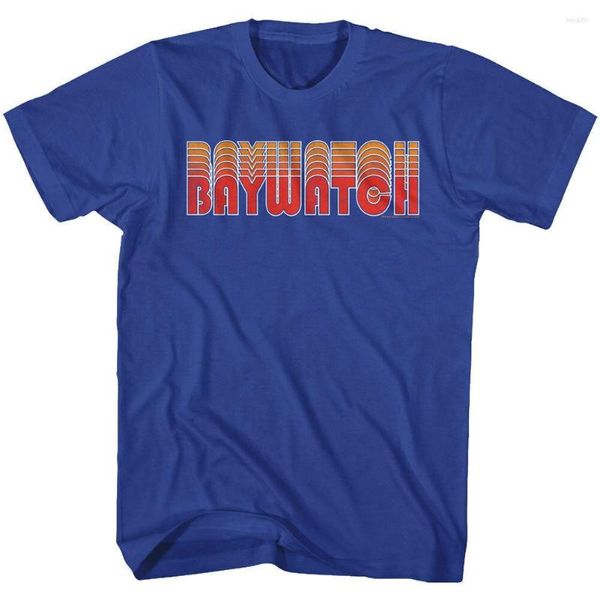 Camisetas para hombre 1990's Baywatch TV Show Name Repeat Adult Shirt Modelos básicos