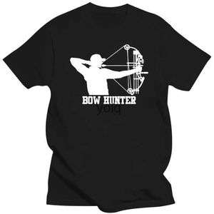 T-shirts pour hommes 2019 Mode 100% coton T-shirt d'été à manches courtes Bow Hunter T-shirt Chasse Cerf Gun Droits Dîner Faers Day Cadeau T-Shirtyolq