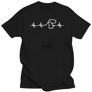 T-shirts pour hommes 2019 Mode ronde Ne Cloes Coer Spaniel Heartbeat T S Stylisches T-shirt décontracté Shirtyolq