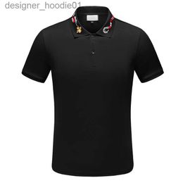 T-shirts masculins 2020 Design Stripe Shirt T-shirts Snake s Floral Mens High Street Fashion Horse Luxury T-shirt C240412