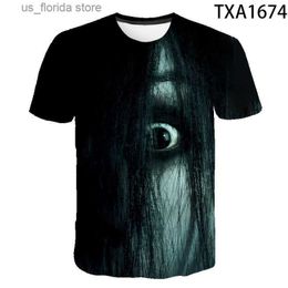 Heren T-shirts 2020 Ghost Ii T-shirt De Japan Girl Horror Movie Ring Creature Phantom Grudge Mode Mannen Vrouwen T-shirt gothic 3D Tops T Y240321