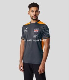 T-shirts van heren 2021 F1 Officiële Website McLaren Shirt Zomer Casual T-shirt Motorfiets Racing Male Rider Downhill 3D-top T92X