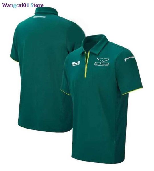 T-shirts pour hommes 2021 Formule 1 voiture co-marquée F1 équipe course costume polo à manches courtes respirant chemise à col rond demi-seved T-shirt personnalisé 0325H23