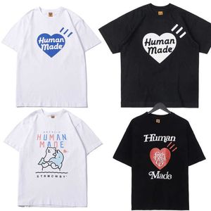 T-shirts pour hommes 2021SS Humanmade T-shirt Ours polaire Dauphin Baleine Human Made T-shirt 100% coton Wi Tag Label G221118