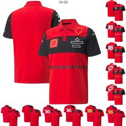 Heren T-shirts 2022-2023 Formule 1 Rood Team T-shirt F1 Racing Heren T-shirt Fans Casual Merk Poloshirts Zomer Auto Jersey Shirts Op maat
