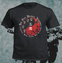 T-shirts pour hommes 2022 chemise d'arrivée décontracté hommes vêtements Shaolin Squad rétro culte Kungfu noir Design t-shirt