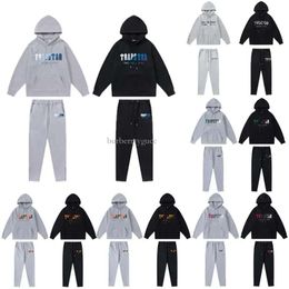 T-shirts masculins 2022 Brand Trapstar imprimé Men de sport 16 couleurs chaudes deux pièces set à sweat sweat-shirt lâche jogging