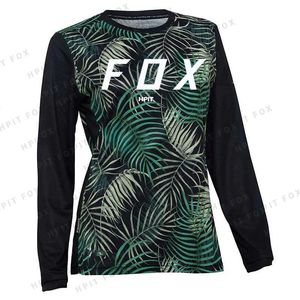 Heren T-shirts 2022 Cross Country Mountainbike Jersey DAMES Downhill Jersey Hpit Fox Mountain MTB Shirt Cross Country Jersey Dames Sweatshirt