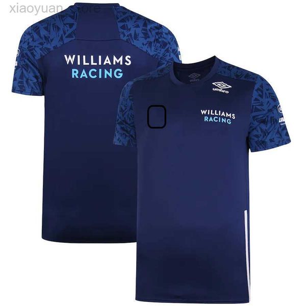 T-shirts pour hommes 2022 F1 Team Practice T-shirt Jersey Impression 3D Site officiel Williams Racing 100 5 Casual pour hommes 3M411 3M411