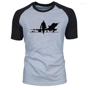 Magliette da uomo 2022 Divertente Air Base Airforce Army Gift Shirt Design manica corta colletto tondo o collo