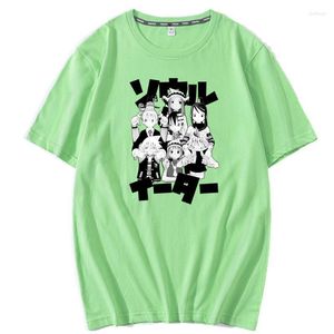 Camisetas de hombre 2022 Anime japonés hombres Soul Eater camiseta moda estampado camiseta verano hombres algodón manga corta Camiseta