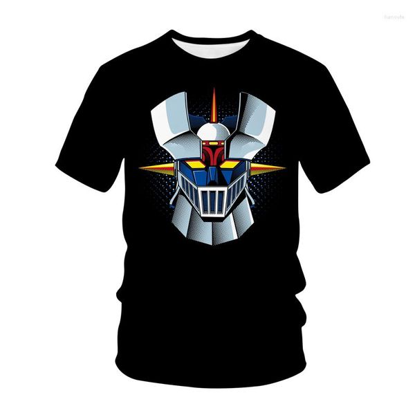 Hommes t-shirts 2022 Mazinger Z Anime film Robot Streetwear impression 3D T-shirt décontracté enfants surdimensionné pour garçons et filles